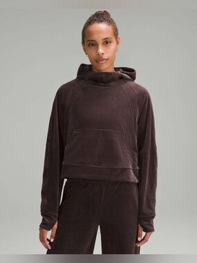Lululemon Scuba Oversized Hoodie *Velvet Cord Espresso XS/S